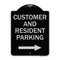 Signmission Reserved Parking Customer and Visitor Parking Heavy-Gauge Aluminum Sign, 24" x 18", BS-1824-23052 A-DES-BS-1824-23052 - alternate 1